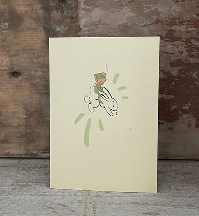 Hop Boo-Boo Bunny – hop hop hop! Greetings card