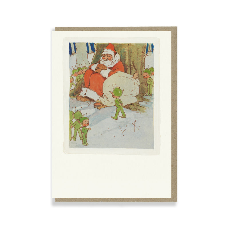 A nap in the snow – Boo-Boo Christmas Greetings card