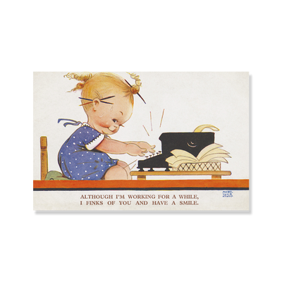 I finks of you and have a smile (pack of three postcards)