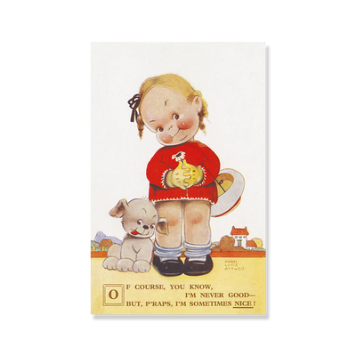 P’raps, I’m sometimes nice! (pack of three postcards)
