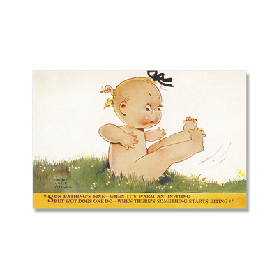 Sun bathing’s fine (pack of three postcards)