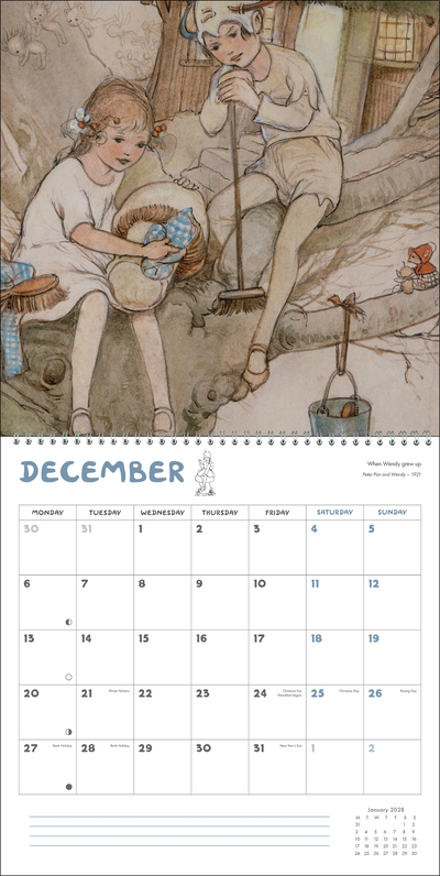 Peter Pan and Wendy Calendar 2027