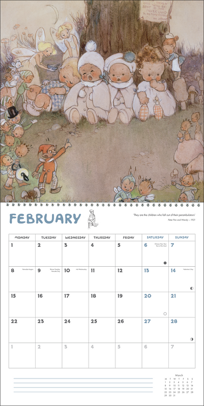 Peter Pan and Wendy Calendar 2027