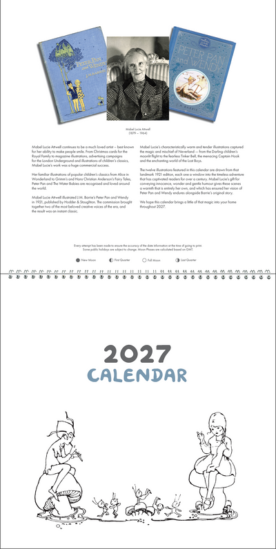 Peter Pan and Wendy Calendar 2027