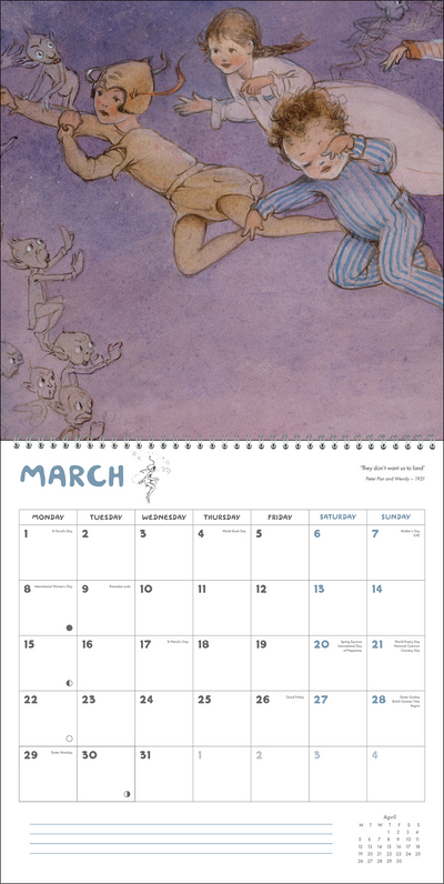 Peter Pan and Wendy Calendar 2027