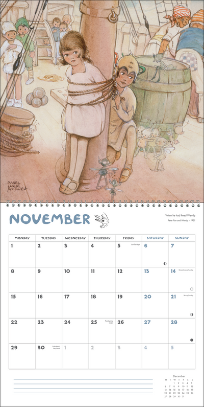 Peter Pan and Wendy Calendar 2027