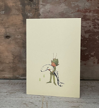 A Boo-Boo sized fish or a fish sized Boo-Boo? Who knows, who knows? Greetings card