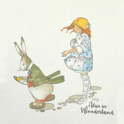 Alice in Wonderland – Short Sleeve Nightie (Rabbit hole print)