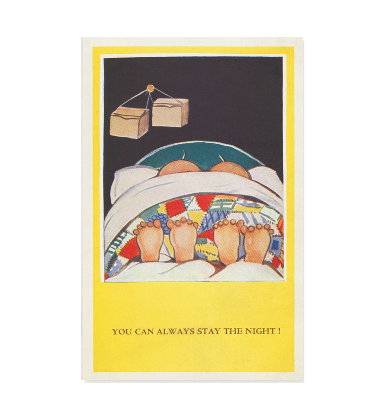You can always stay the night! (pack of three postcards)