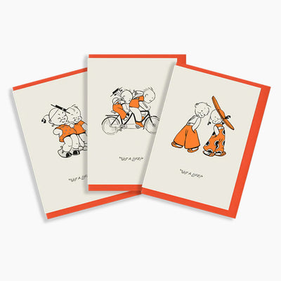 Wot a life! – in love card pack (three cards)