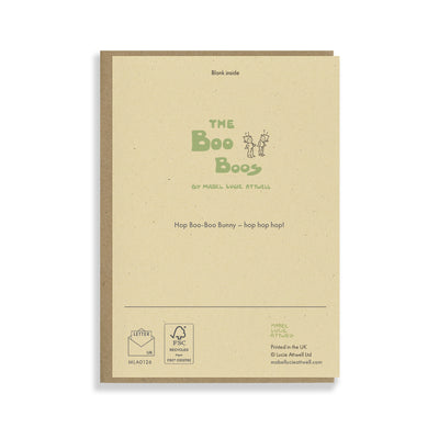 Hop Boo-Boo Bunny - hop hop hop! Greetings card