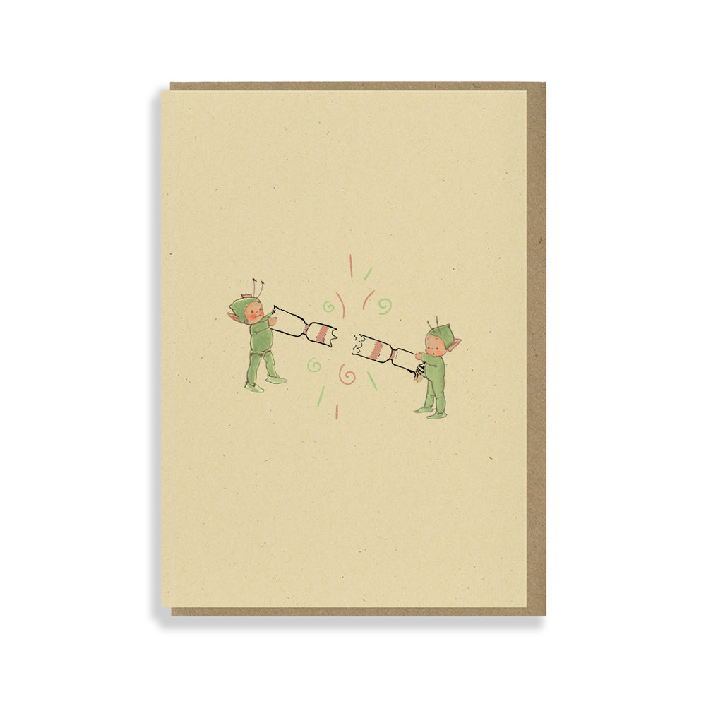 Mabel Lucie Attwell Boo-Boo Christmas card – Hurrah!