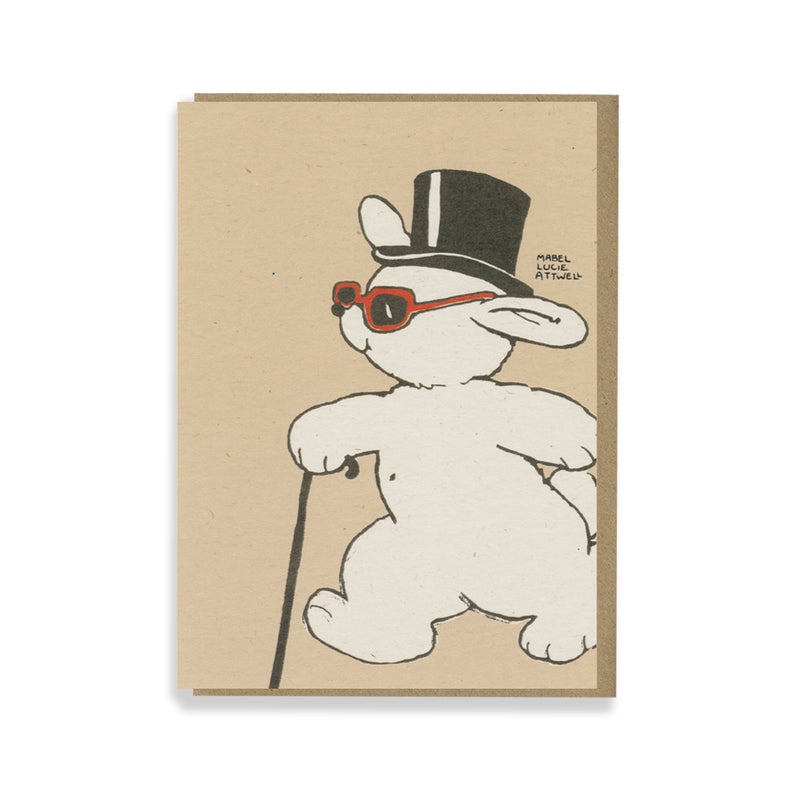 Mr Rabbit Greetings card