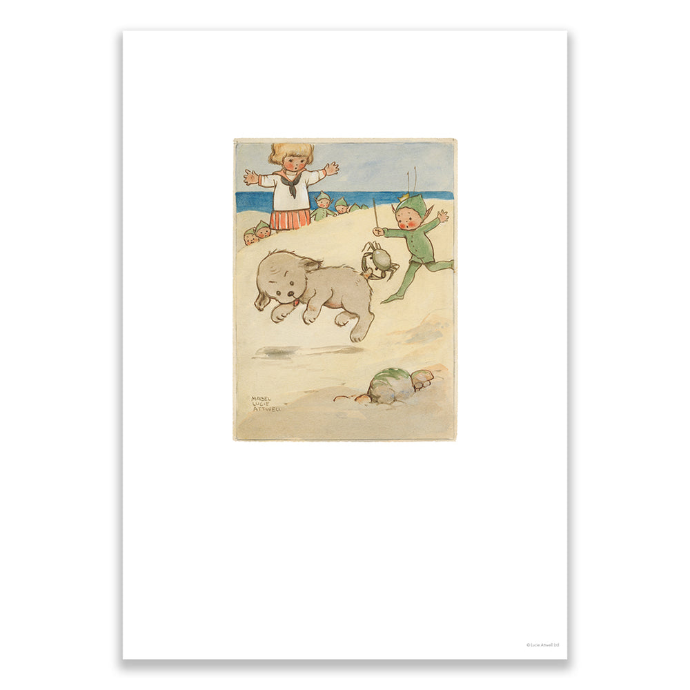 Poor Boo Boo Mabel Lucie Attwell wall print – Ouch – Poor Mops!