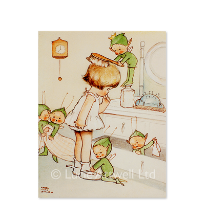 Mabel Lucie Attwell The Boo-Boos get Bunty ready limited edition print