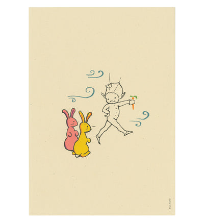 Hop, skip and munch – Boo-Boo wall print