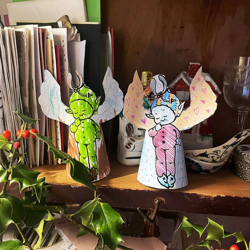 Boo-Boo Christmas decoration – Free downloadable PDF – Mabel Lucie Attwell
