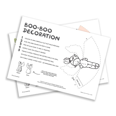 Boo-Boo Christmas decoration – Free downloadable PDF